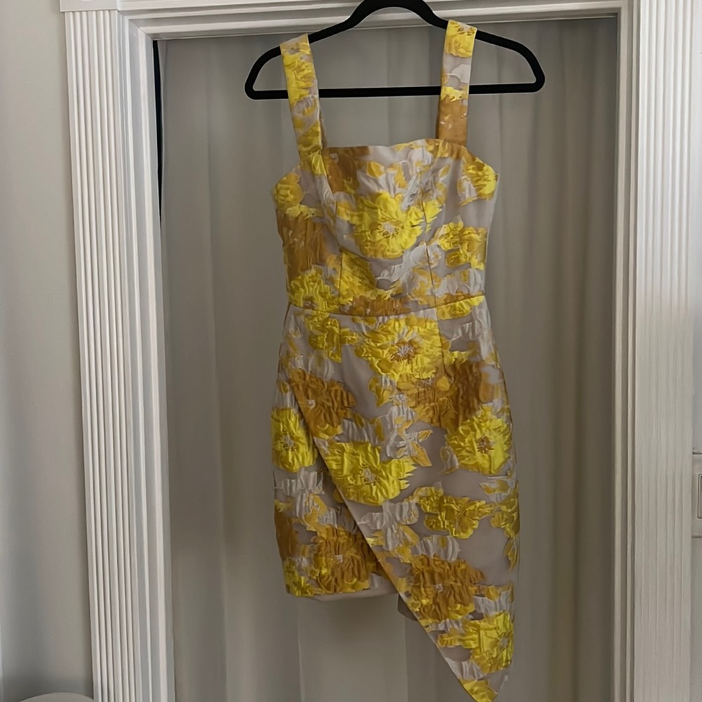 Elliatt marigold abundance mini dress